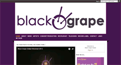 Desktop Screenshot of blackgrapelive.com