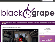 Tablet Screenshot of blackgrapelive.com
